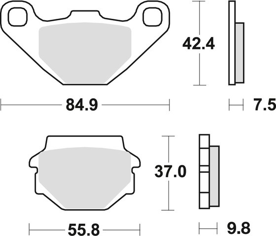 PEGASO 650 (1992 - 2000) sintered metal brake pad | TRW