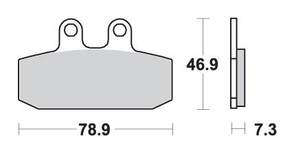 ETX 125 ENDURO (1984 - 1987) brakepads ceramic | SBS